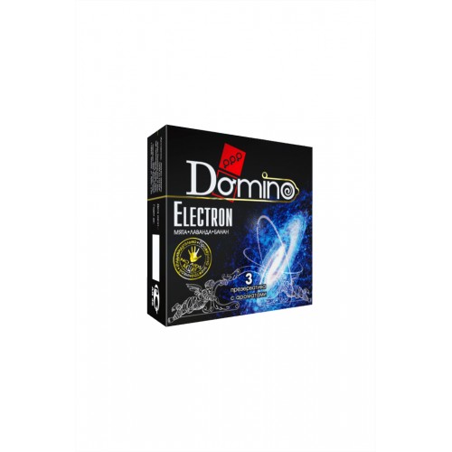 Презервативы Luxe DOMINO PREMIUM Electron, мята, лаванда и банан, 3 шт. в упаковке