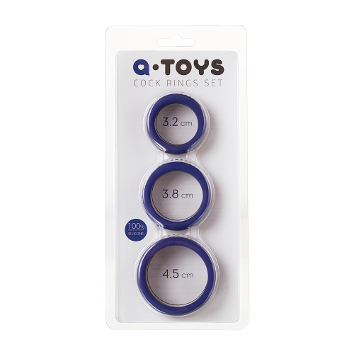 Эрекционное кольцо на пенис TOYFA A-Toys, Силикон, Фиолетовый, Ø4,5/3,8/3,2 см
