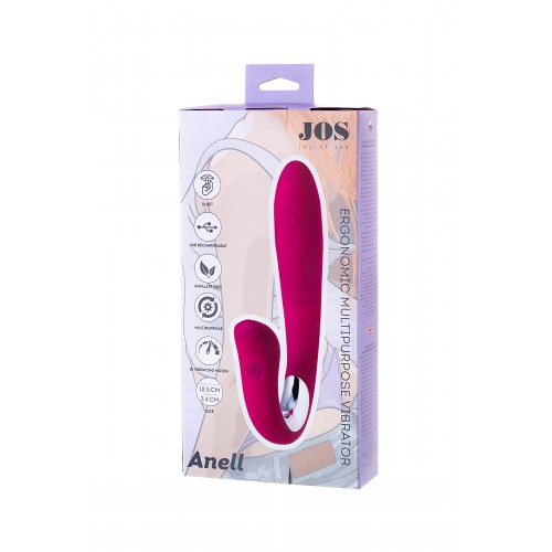 Вибратор универсальный JOS ANELL, силикон, розовый, 18,5 см