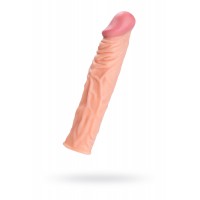 Насадка реалистичная с ярко выраженной головкой и рельефным стволом, 19 см