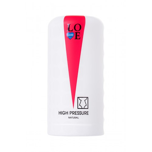 Мастурбатор нереалистичный Lovegame High pressure natural, TPE, белый, 15 см