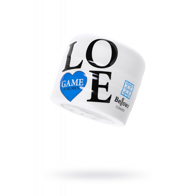 Мастурбатор нереалистичный Lovegame High pressure convex, TPE, белый, 15 см