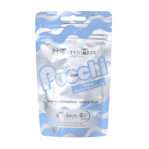 Мастурбатор нереалистичный, Pucchi Wave, MensMax, TPE, белый, 6,5 см