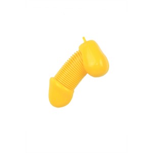 Сувенир брелок для ключей Roomfun, PVC, жёлтый (иной угол)