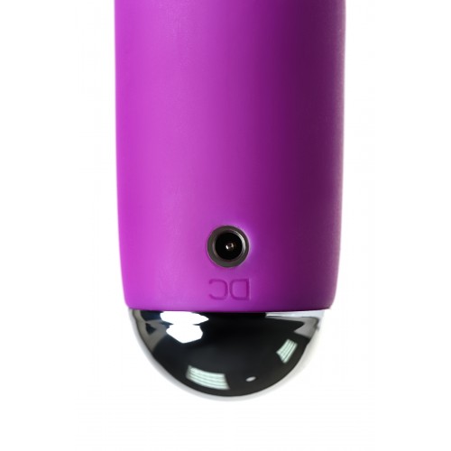 Вибратор-ротатор с ресничками для двойной стимуляции JOS Anita, силикон, фиолетовый, 18 см