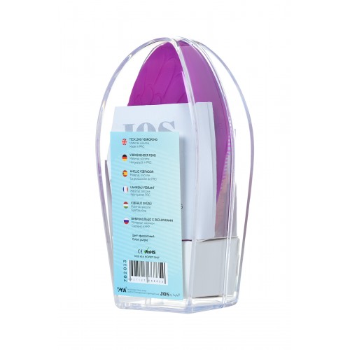 Виброкольцо с ресничками перезаряжаемое JOS  RICO, Силикон, Фиолетовый, 9 см