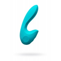 Нереалистичный вибратор Sense Max  , Силикон, Бирюзовый, 16 см