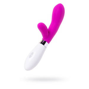 Вибратор с клиторальным стимулятором lova-lova  Loa, Силикон, Розовый, 20,4 см