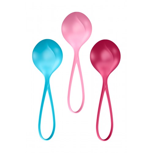 Набор вагинальных шариков Satisfyer  Balls C03 single, Силикон, Ассорти, Ø 3,5  см