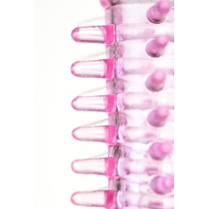 Набор насадок на палец  3 шт.TOYFA, TPE, розовый (иной угол)