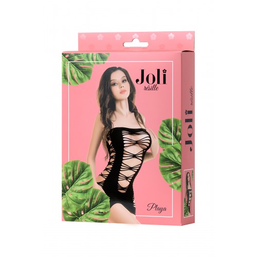 Платье-сетка Joli Playa, черный, S/M