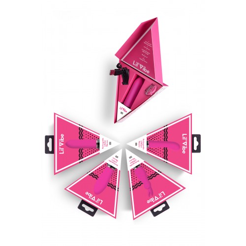 Стимулятор точки G LilVibe, 10 режимов вибраций, силикон, розовый, 13 см