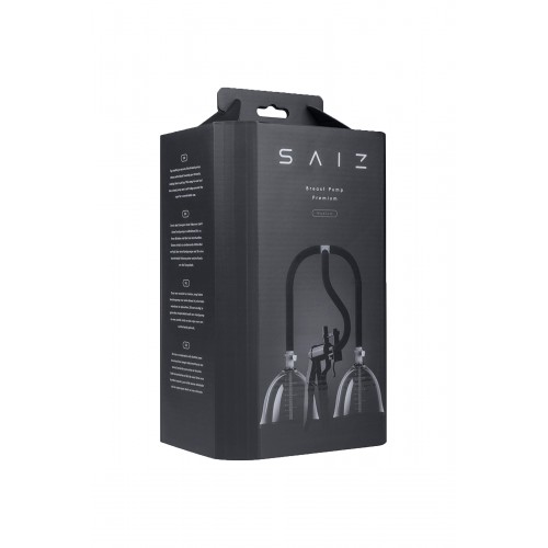 Помпа для груди SAIZ Premium - Small, силикон+ABS пластик, чёрный, 60 см