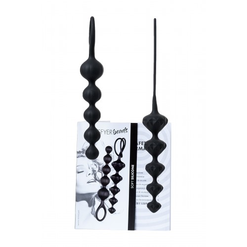 Набор анальных цепочек Satisfyer Beads, силикон, черный