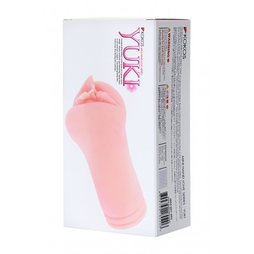 Мастурбатор реалистичный KOKOS Yuki, TPR, телесный, 14.5 см