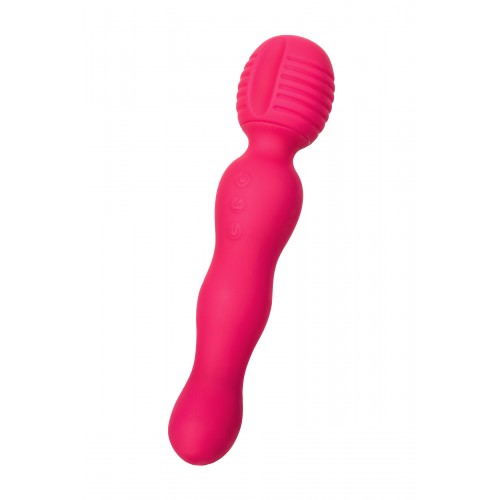 Двойной вибратор с подогревом JOS ALL-IN, силикон, розовый, 21 см