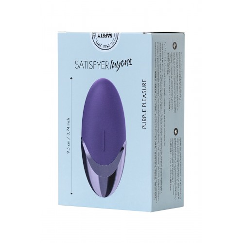Вибромассажер Satisfyer  Layon 1, Purple pleasure, Силикон, Фиолетовый, 9,5 см