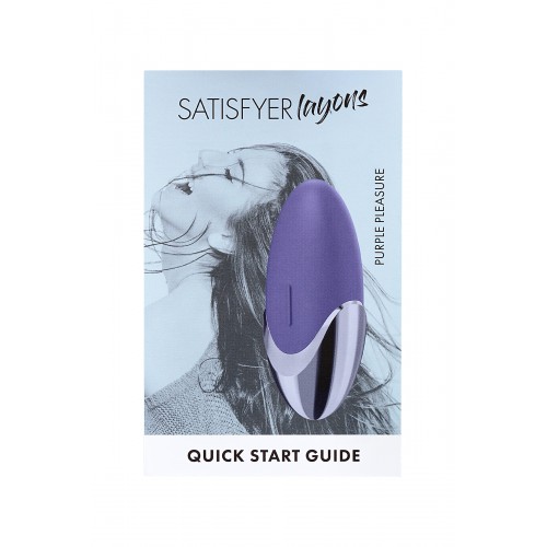 Вибромассажер Satisfyer  Layon 1, Purple pleasure, Силикон, Фиолетовый, 9,5 см