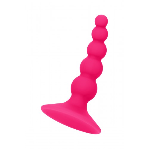 Анальная втулка POPO Pleasure by TOYFA «Шарики», силикон, розовая, 10 см, Ø 2,5 см