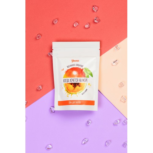 Соль для ванны Yovee by Toyfa «Когда хочется на море», с ароматом манго и папайи