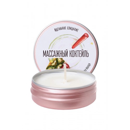 Массажная свеча Yovee by Toyfa «Массажный коктейль», с ароматом Пина колады, 30 мл