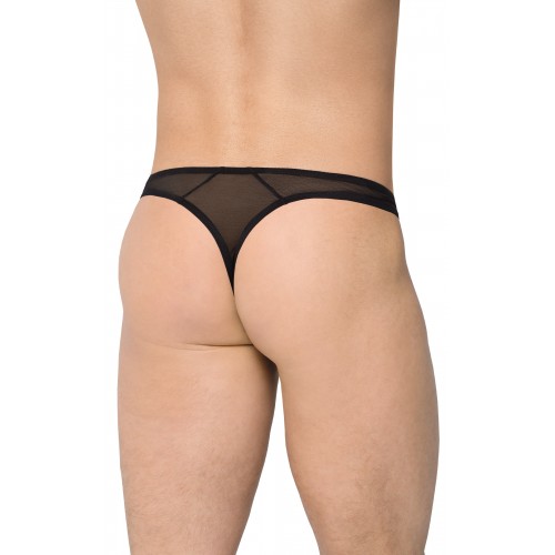 Трусы мужские со вставками из сетки SoftLine Collection, чёрные, XL
