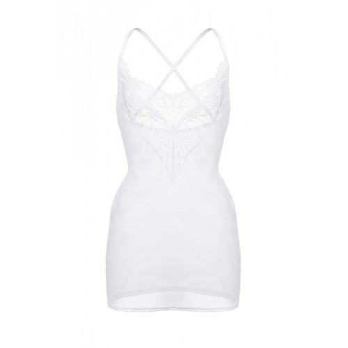 Комбинация Erolanta Lizaveta с бретелями крест-накрест, белая (46-48)