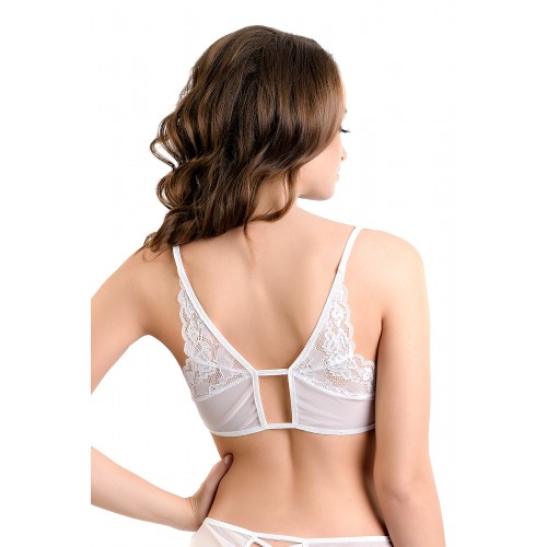 Бралетт Erolanta Odette с застежкой спереди, белый (54-56)