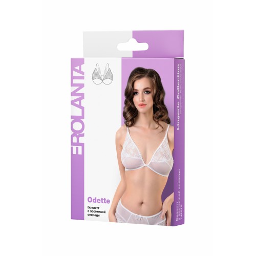 Бралетт Erolanta Odette с застежкой спереди, белый (54-56)