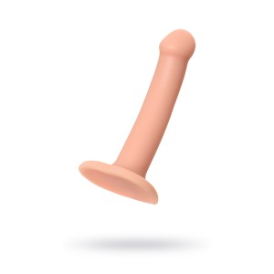 Ремневой нереалистичный страпон на присоске Strap-on-me, S, силикон, телесный, 17 см