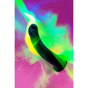 Анальный фаллоимитатор POPO Pleasure by TOYFA Serpens с изгибом M, силикон, черный, 16,5 см (иной угол)