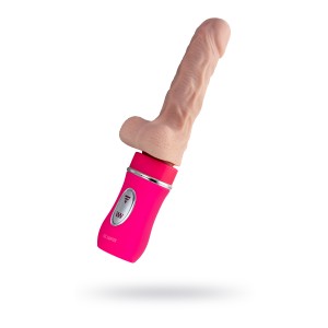 Реалистичный вибратор Ailighter Telescopic lover с пультом ДУ, TPE, телесный, 10 режимов вибрации, 2