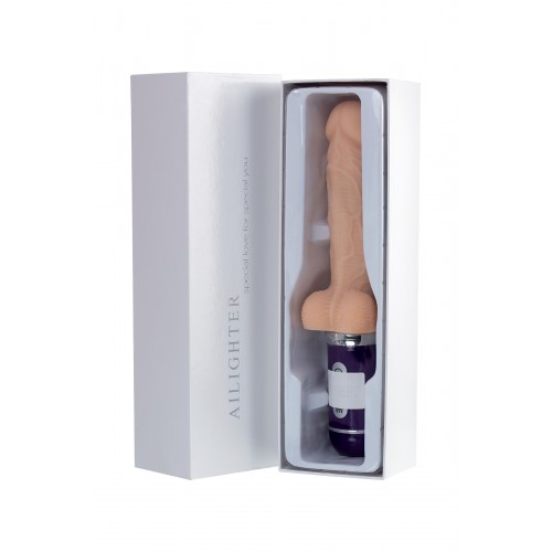Реалистичный вибратор Ailighter Telescopic lover 2, TPE, телесный, 10 режимов вибрации, 27,1 см