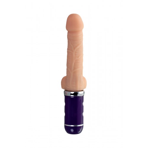 Реалистичный вибратор Ailighter Telescopic lover 2, TPE, телесный, 10 режимов вибрации, 27,1 см
