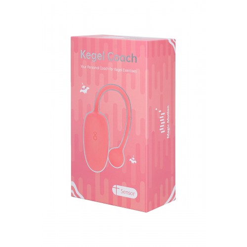 Тренажёр Кегеля Magic Motion COACH, силикон, розовый, 19 см