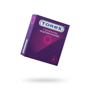Презервативы ультратонкие TOREX  латекс, №3, 19 см