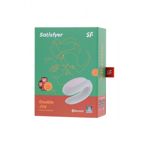 Многофункциональный стимулятор для пар Satisfyer Partner Double Joy, Силикон, Белый, 18 см