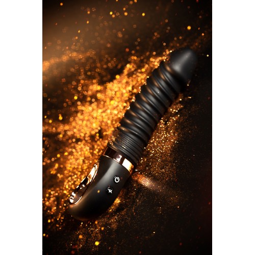 Нереалистичный вибратор WANAME D-SPLASH HURRICANE, силикон, чёрный, 22,5 см