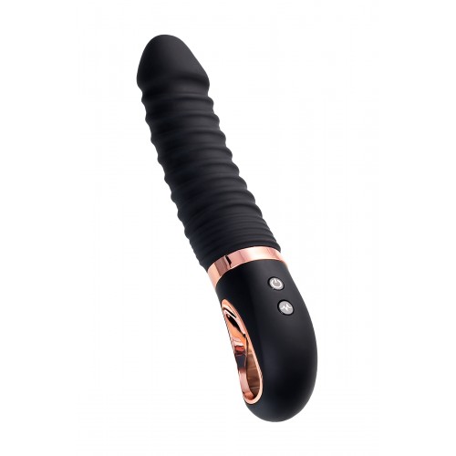 Нереалистичный вибратор WANAME D-SPLASH HURRICANE, силикон, чёрный, 22,5 см