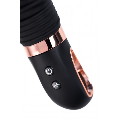 Нереалистичный вибратор WANAME D-SPLASH HURRICANE, силикон, чёрный, 22,5 см