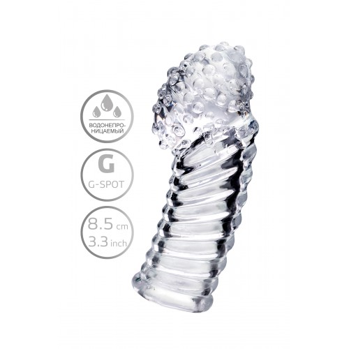 Насадка на палец A-toys Dale, ТРЕ, прозрачный, 8,5 см