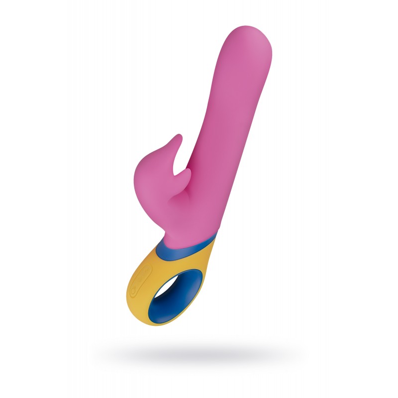 Нереалистичный вибратор PMV, Copy - Dolphin, Силикон, Розовый, 23 см.