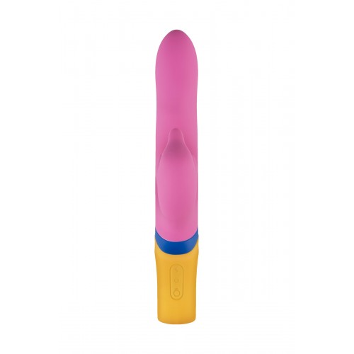 Нереалистичный вибратор PMV, Copy - Dolphin, Силикон, Розовый, 23 см.