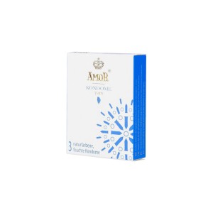 Презервативы AMOR Сверхтонкие (THIN) №3, 18 см (иной угол)