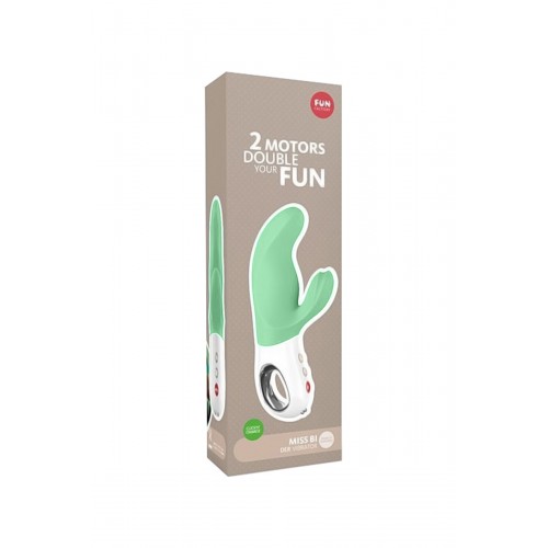 Вибратор Fun Factory MiSS BI, силикон, мятный, 17 см