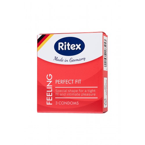 Презервативы Ritex FEELING №3, анатомической формы с накопителем, латекс, 18,5 см