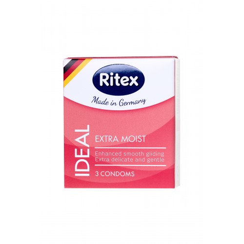 Презервативы Ritex IDEAL №3, с дополнительной смазкой, латекс, 18.5 см