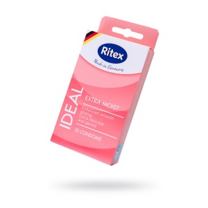 Презервативы Ritex IDEAL №10 с дополнительной смазкой, латекс, 18.5 см