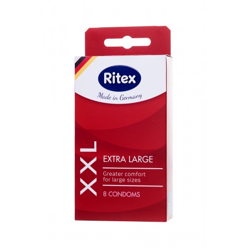 Презервативы RITEX XXL №8, увеличенного размера, латекс, 20 см