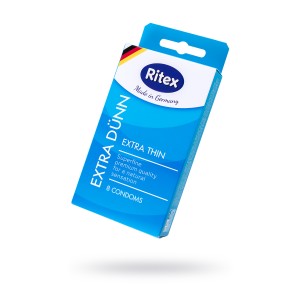 Презервативы Ritex EXTRA DÜNN №8, ультра тонкие, латекс, 18 см